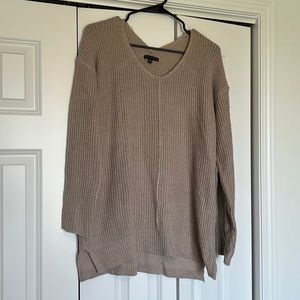 Tan loose knit sweater